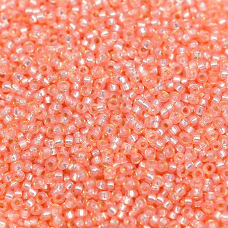 193-15642.SLC.1.jpg 15/0 Seed Beads - Salmon S/L Alabaster 10g Image