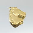 222-1602.SLC.jpg Large Roman Horse Pewter Charm - Gold Plate Image
