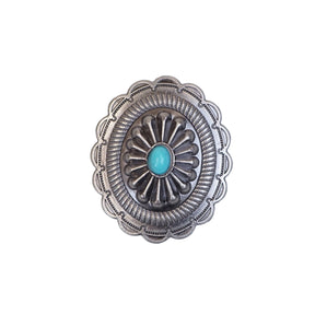 Oval Concho - Antique Nickel