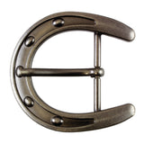 1¼" Horseshoe Buckle - Antique Nickel Plate