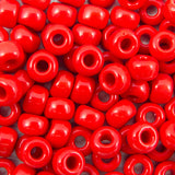 6/0 Seed Beads - Opaque Red 20g