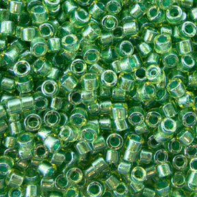 Delica Bead - Sparkling Light Green Lined Chartruse DB916