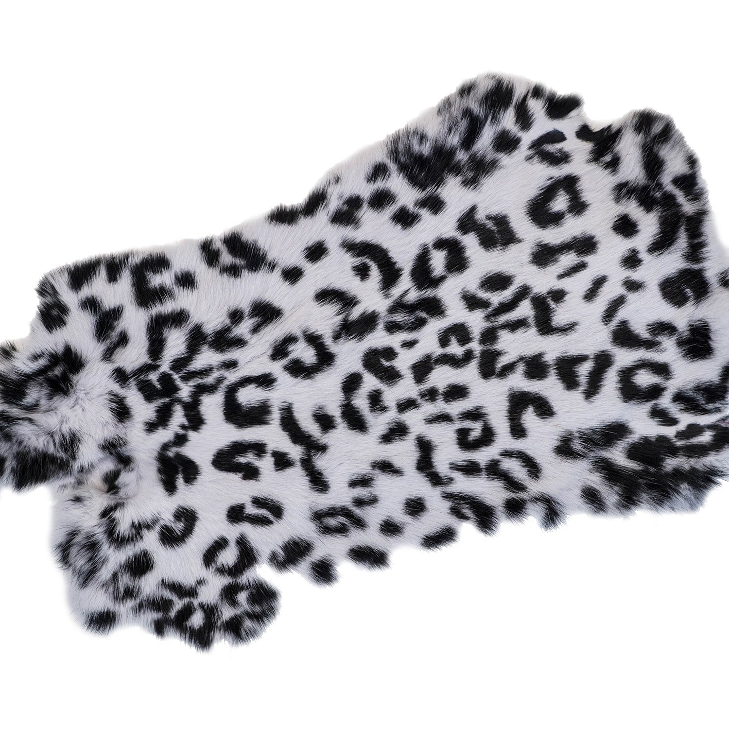 Printed Rabbit Skin - Snow Leopard | Springfield Leather Co.