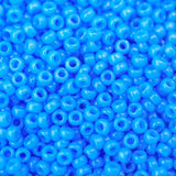 15/0 Seed Beads - Duracoat Opaque Dyed Bright Blue 8.2g