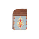 Brown Wrangler Mini Zipper Card Case