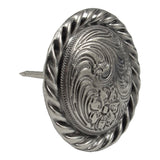 Rope Edge Swirl Tack - Old Silver 50pk