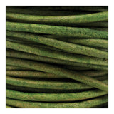 2mm Natural Dk Green Round Lace - 1yd