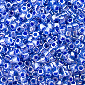 Delica Bead - Medium Blue Luster Crystal Lined DB243