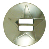 1 ½" Slotted Star Concho - Stainless Steel