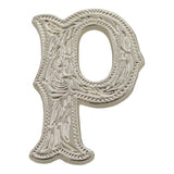 3/4" (P) Alphabet Letter - Silver