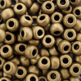 6/0 Seed Beads - Matte Metallic Bronze 20g