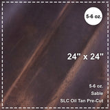 579-1040.SLC.1.jpg Sable 5-6 oz. Oil Tan Pre-Cut 24" x 24" Image