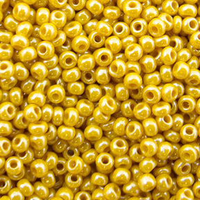Seed Beads 10/0 Luster Opaque Yellow - 20g