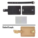Oil Tan Luggage Tag Kit