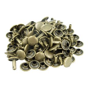 Antique Brass Double Capped Rivets