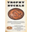 Oval Trophy Buckle Kit, Veg Tan, Brown Lace, additional view