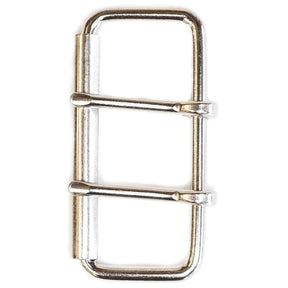 4" 2 Prong Roller Buckle - Nickel Plate