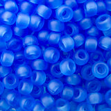 8/0 Seed Beads - Matte Transparent Sapphire 22g