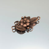 29mm Deco Flower Link - Copper Plate