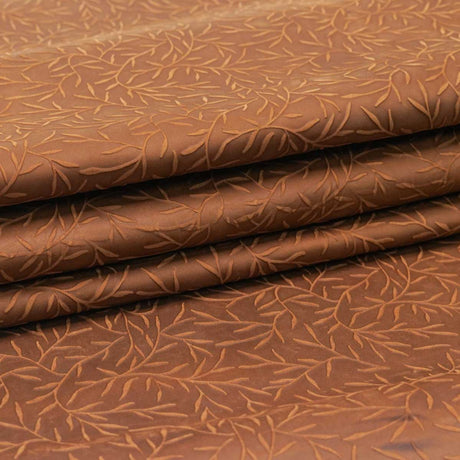 VEC.Sepia.02.jpg Vines Embossed Cow Image