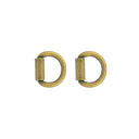 2pk Roller Dees, Antique Brass ⅝