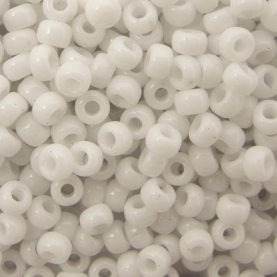 45-89402.SLC.jpg 8/0 Seed Beads - Opaque White 22g Image