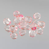 6mm Firepolish Strand - Rose