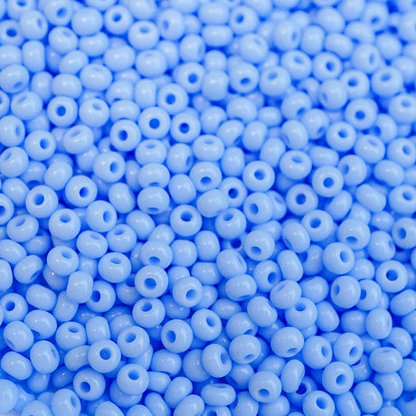 26-110241.SLC.01.jpg 11/0 Seed Beads - Opaque Light Powder Blue 20g Image