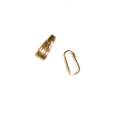 144-6001.SLC.jpg 20pk 6mm Clip-on Bail - Gold Plated Image