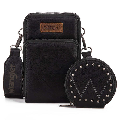 WCCP.Black.01.jpg Wrangler Crossbody Cellphone Purse Image