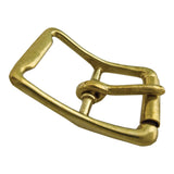 ½" Center Bar Buckle - Brass Plate