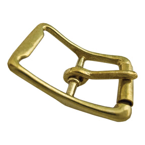 ½" Center Bar Buckle - Brass Plate