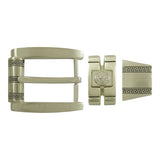 Spanish Flair 3 pc Buckle Set - 35mm - Silver