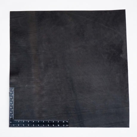 49-9124.SLC.2.jpg Hermann Oak Drum Dyed Black Pre-Cut 8-10 oz. 24" x 24" Image