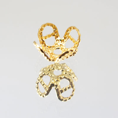 45-10701.SLC.jpg Small Filigree Beadcap - Gold Plate 24pk Image