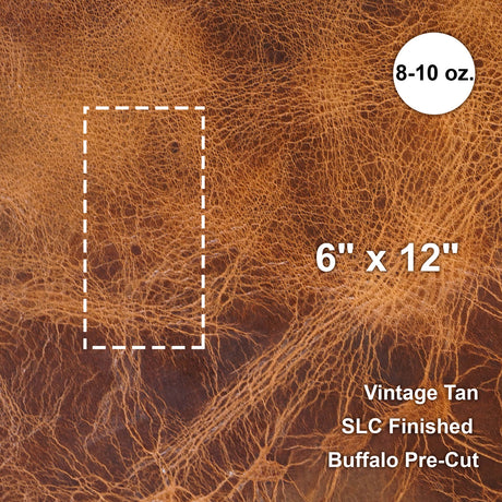 133-420501.SLC.1.jpg 6"x12" Vintage Tan Buffalo Pre-Cut Image