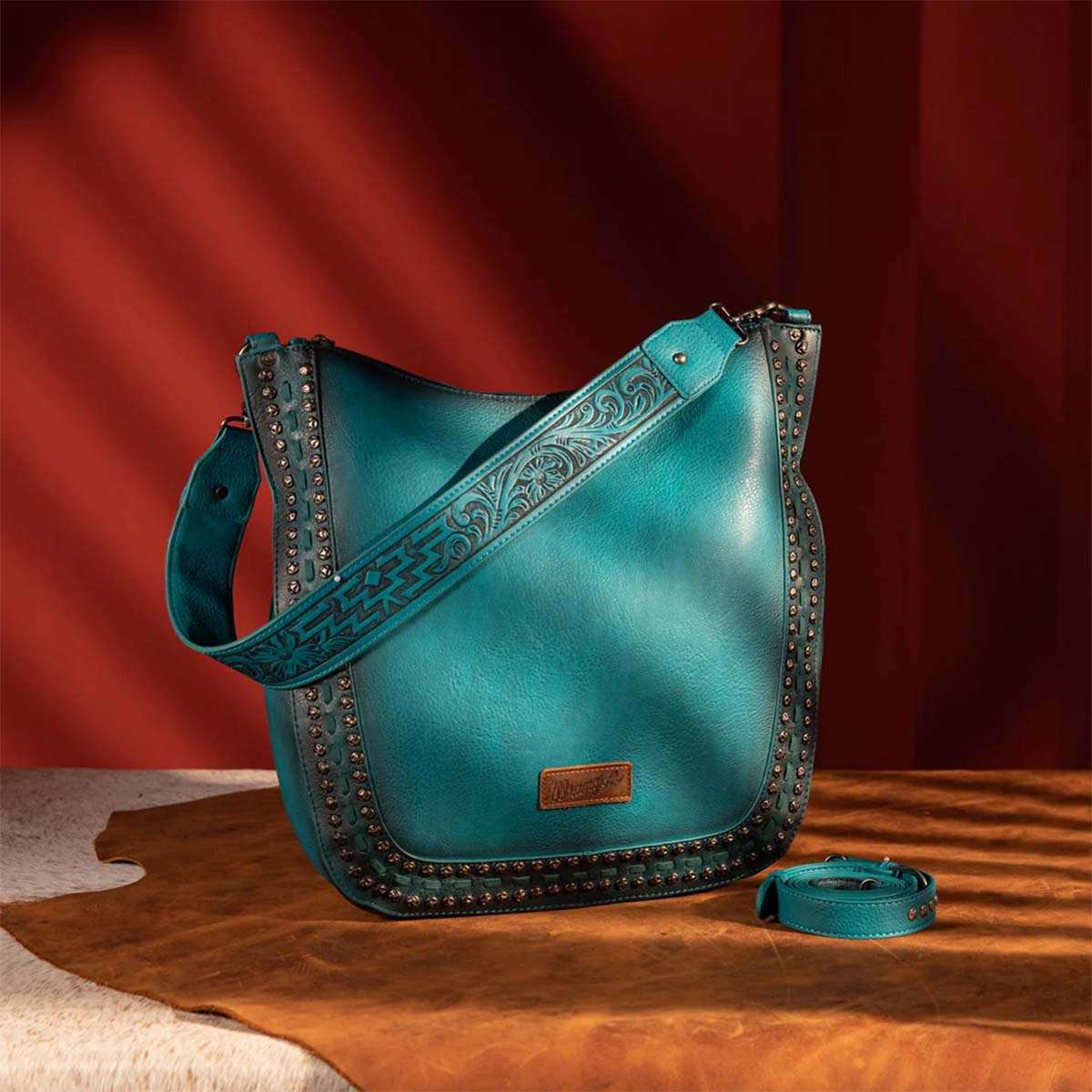 WCCOHB.Turquoise.01.jpg Wrangler Oversized Hobo Bags Image