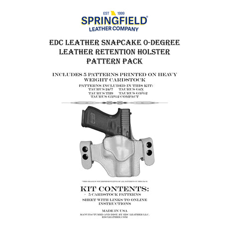 EDC.SnapCake.Taurus.01.jpg EDC Leatherworks Holster Patterns Image