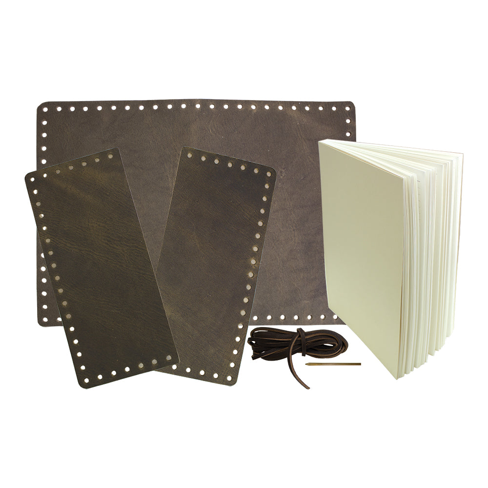 LJCK.Oil Tan.01.jpg Laced Journal Cover Kit Image