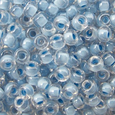 45-89221.SLC.jpg 8/0 Seed Beads - Sky Blue Crystal 22g Image