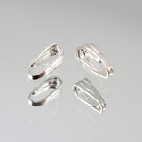 20pk 6mm Clip-on Bail - Silver Plated