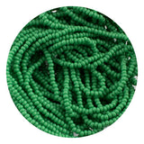 11/0 Seed Beads - Opaque Green 22g