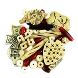 50pk Mix Bone Pendant