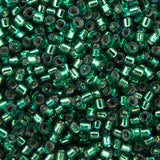 Delica Bead - Silver Lined Emerald Dyed DB605