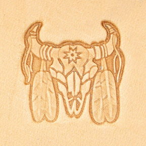 3D Stamp - Native American Skull