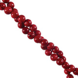 6mm Fossil Round Strand - Red