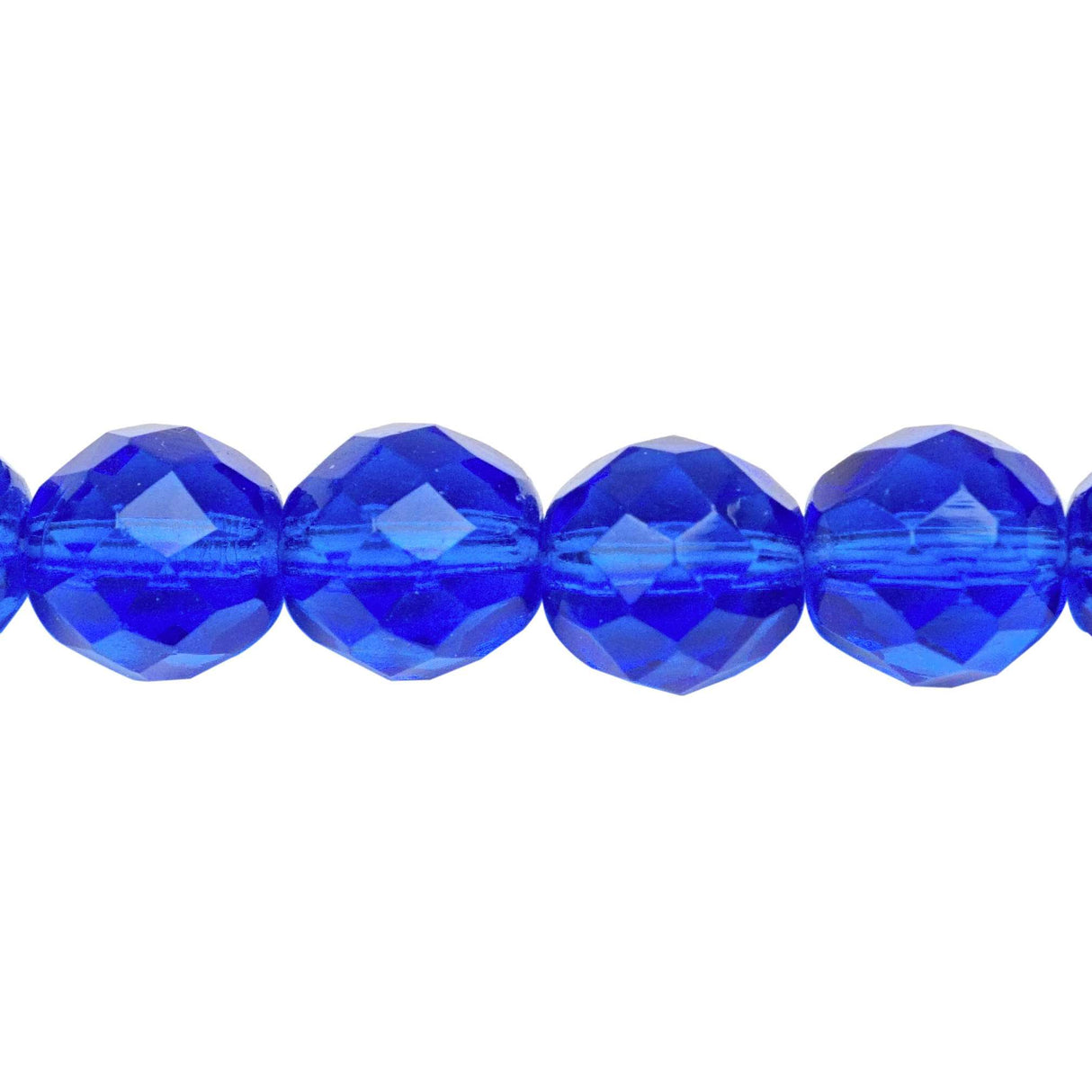 222-4175.SLC.1.jpg 12mm Firepolish Strand - Sapphire Image