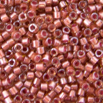 45-113913.SLC.jpg Delica Bead - Sparkling Crystal Salmon Lined Topaz DB913 Image