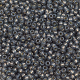 11/0 Seed Bead - Duracoat Silver Lined Dark Charcoal 23g
