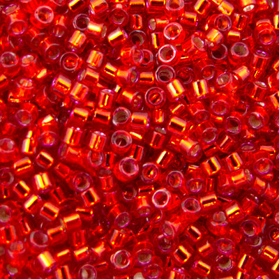 45-113602.SLC.jpg Delica Bead - Silver Lined Red Dyed DB602 Image
